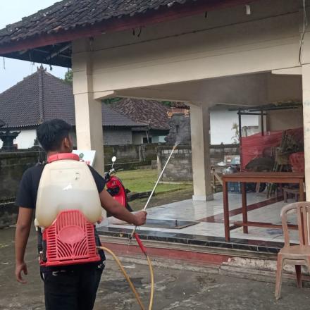 Penyemprotan Echo Enzyme Ke Seluruh Wilayah Desa Wanasari