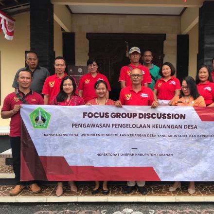 Focus Group Discussion (FGD) Inspektorat Kabupaten Tabanan Digelar di Desa Wanasari